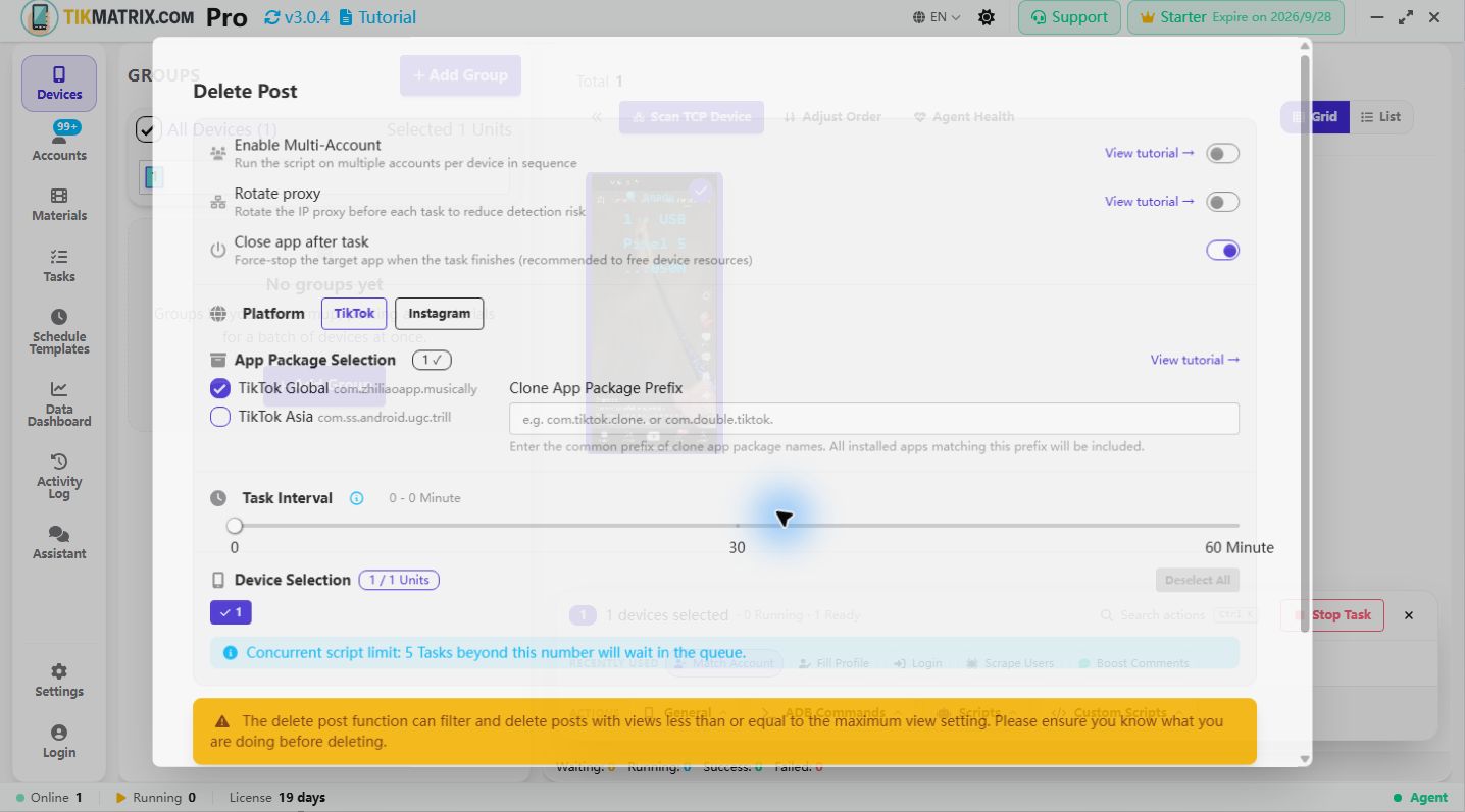 Ta Bort Inlägg