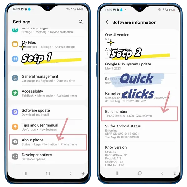 Aktivera USB-felsökning Steg 1-2