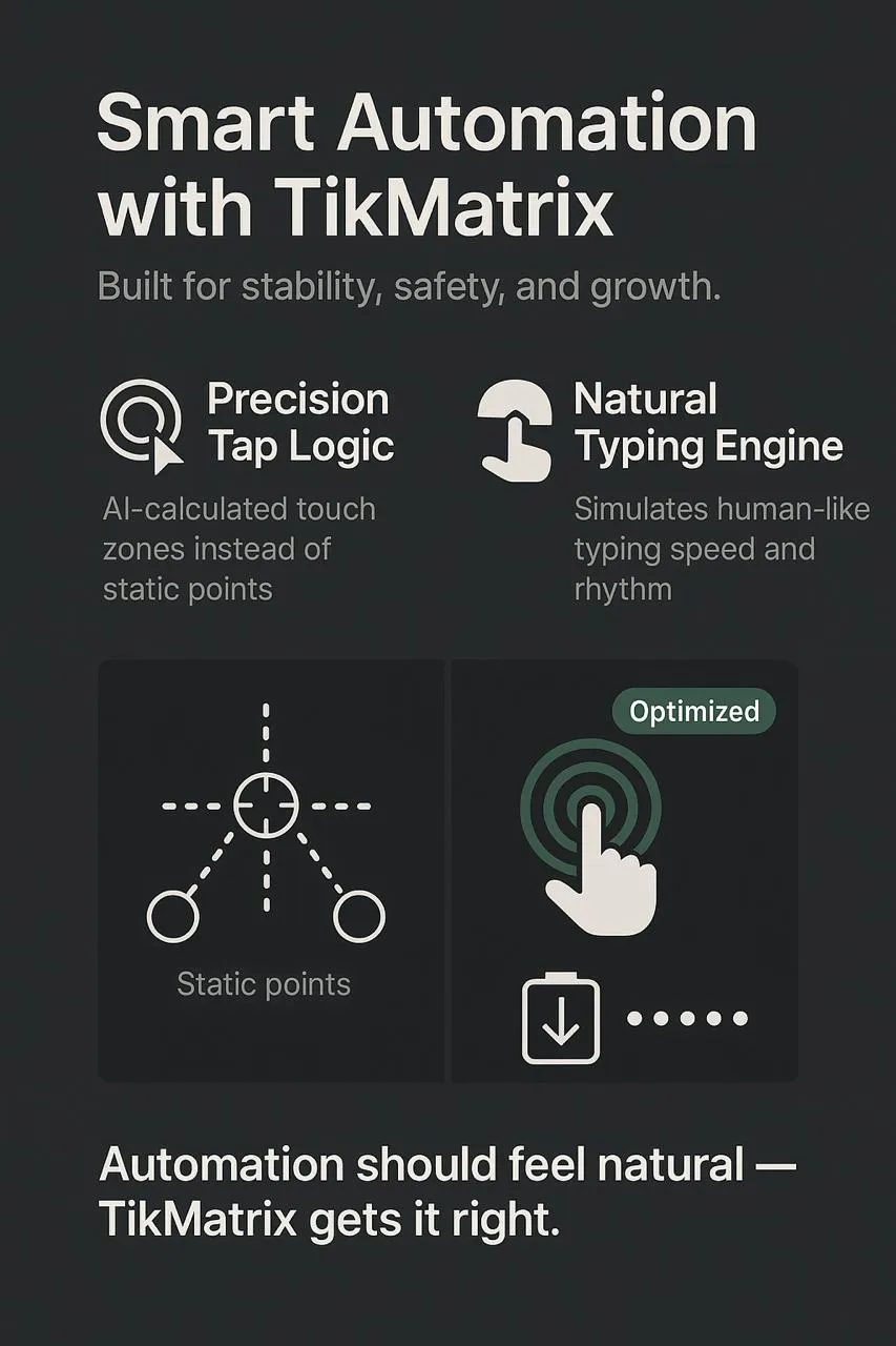 ระบบอัตโนมัติแบบมนุษย์ — TikMatrix